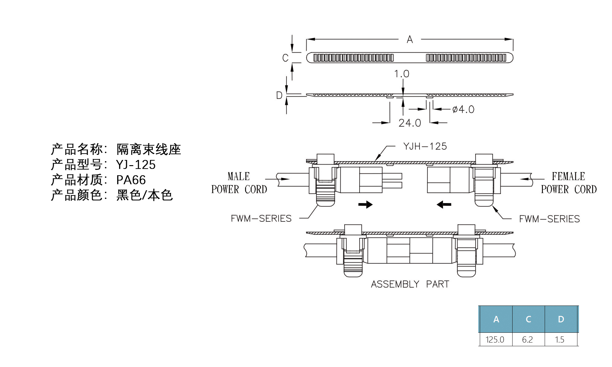 隔离束线座 YJH-125